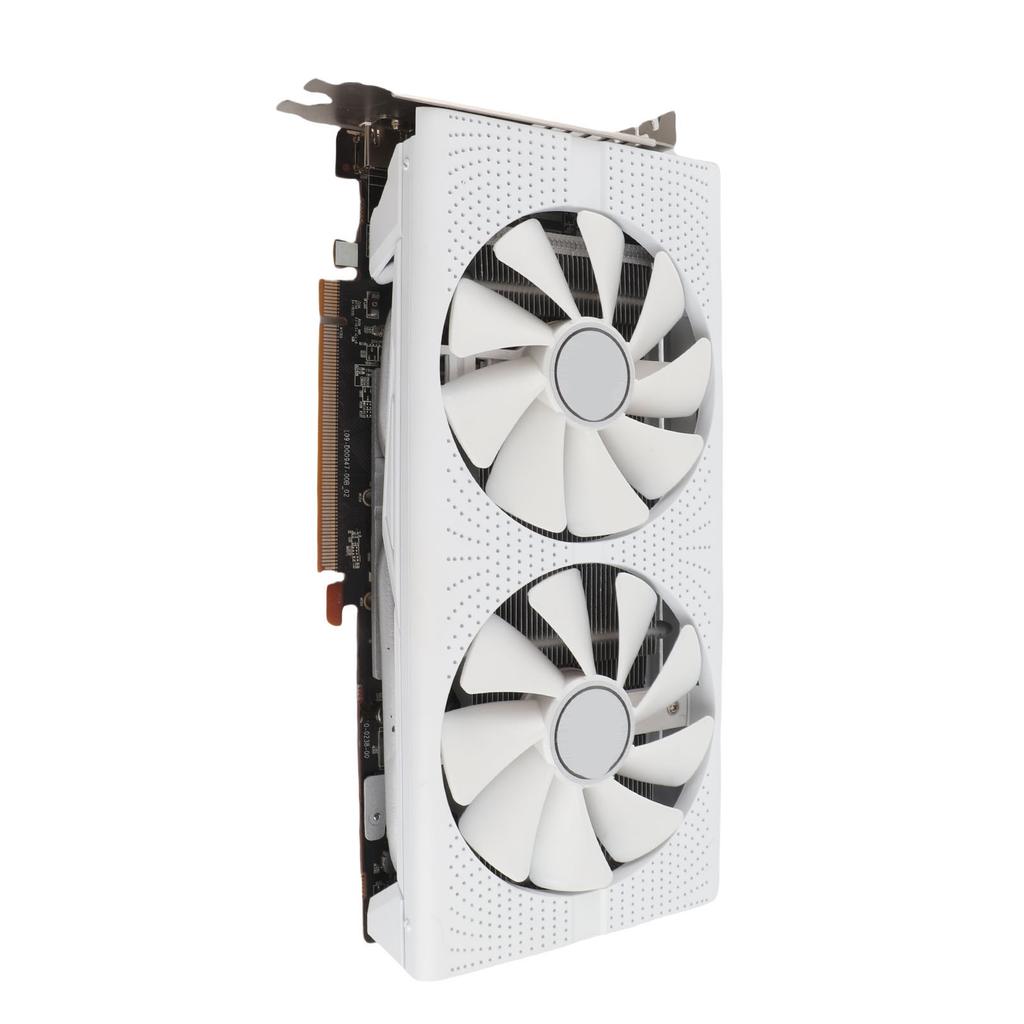 RX580 8GB GDDR5 256bit 4096x2160 Resolution 8Pin Computer Graphics Card with Double Cooling Fans for Home