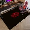 Milan Fußballverein Bedruckter Teppich für Büro, Stuhlunterlage, Dekorativer Teppichboden, Große Größe, Fan Geschenke, Weihnachtsgeschenke