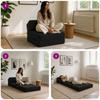 Folding Sofa Bed Black 60 x 70 x 41 cm Fabric