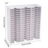 Sturdy Plastic 18/36/51/60 Slot Stamp Pad Rack Craft Stationery Holder with Mounting Hardware Easy Access Daily Use