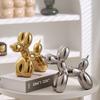 Colorful Ceramic Balloon Puppy Abstract Decor Ornament Creative Sculpture Study Room Statue Home Office Festival Decorations