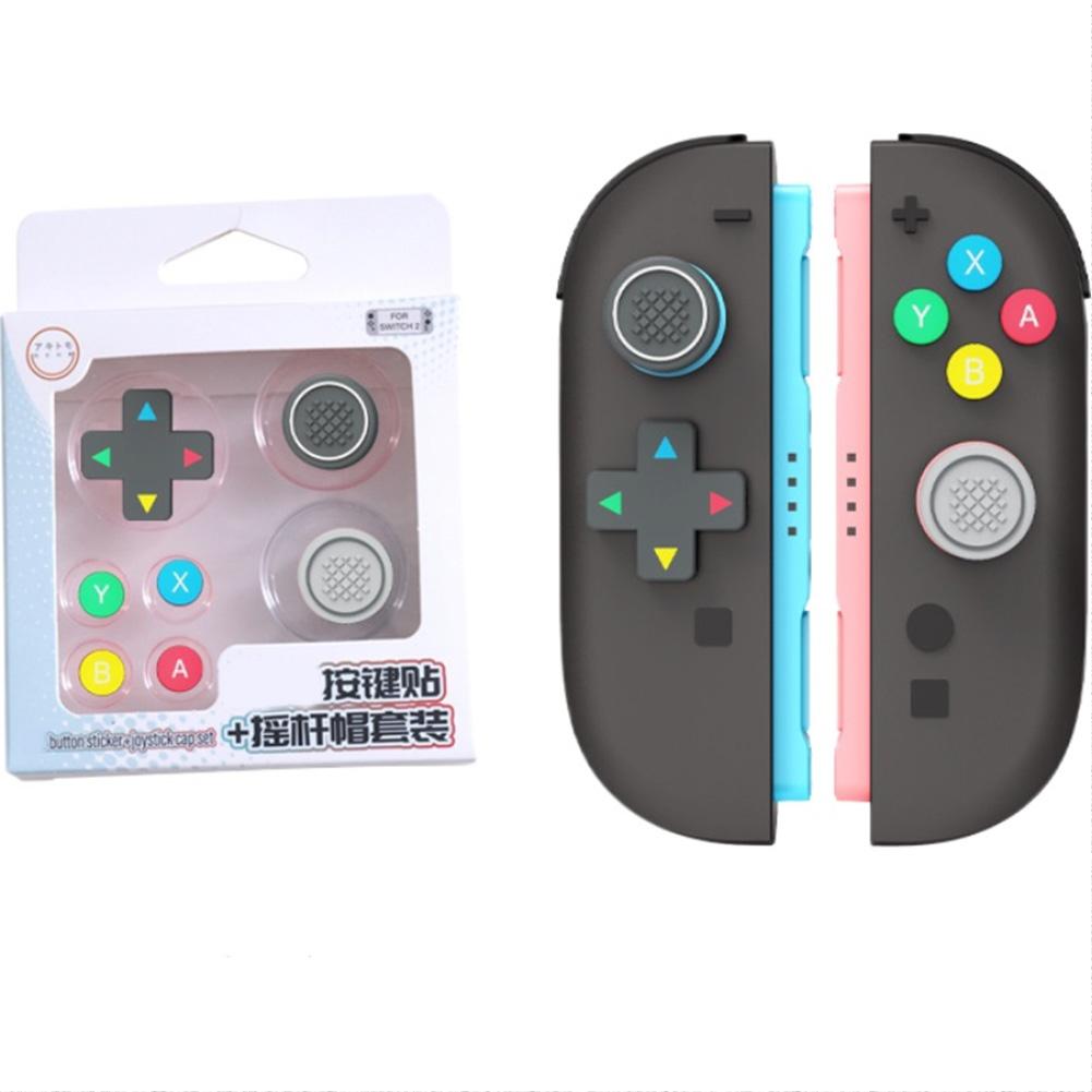Silicone Key Sticker Skin Thumb Grip Caps For Switch 2 D-pad Button Protective Stickers For NS2 Soft Joystick Covers Accessory