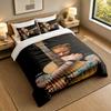 3Pcs Bedding SetEd Sheeran Soft Bed Sheet and Two Pillowcases Home Bedroom Decor