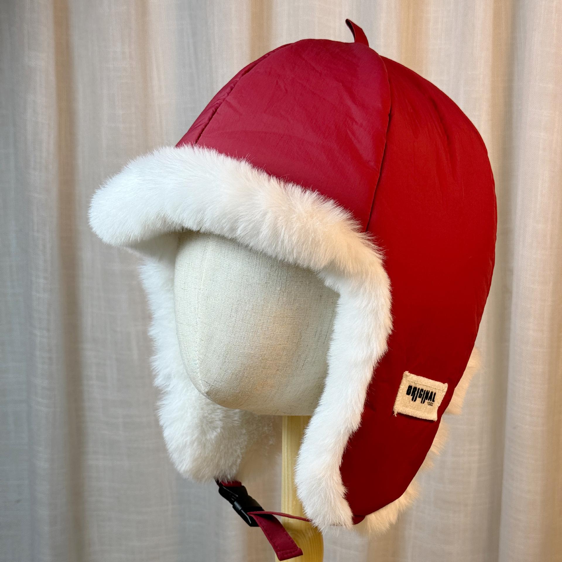 

Lei Feng Hat for Women in Autumn and Winter Thickened and Warm Versatile Plush Cold Proof Ear Protection Hat Outdoor Cycling and Skiing Flying Hat one size