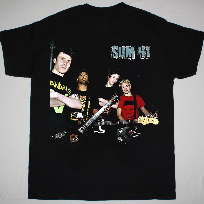 

New Sum 41 Band Live In Concert Cotton Black Unisex All Size Shirt Unisex T-Shirt XXL