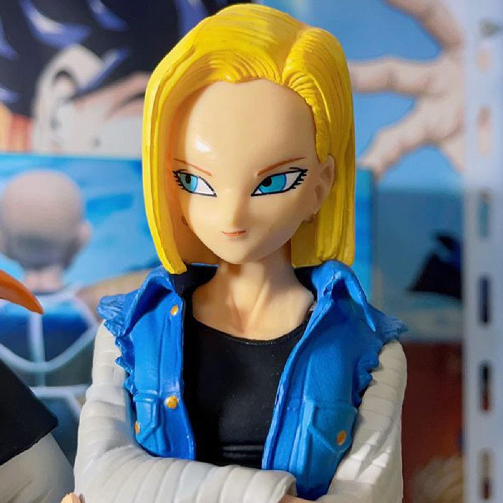 Sale Anime Dragon Ball Z Android 17 18 Figure PVC Action Figures Collection Model Toys for Children Gifts