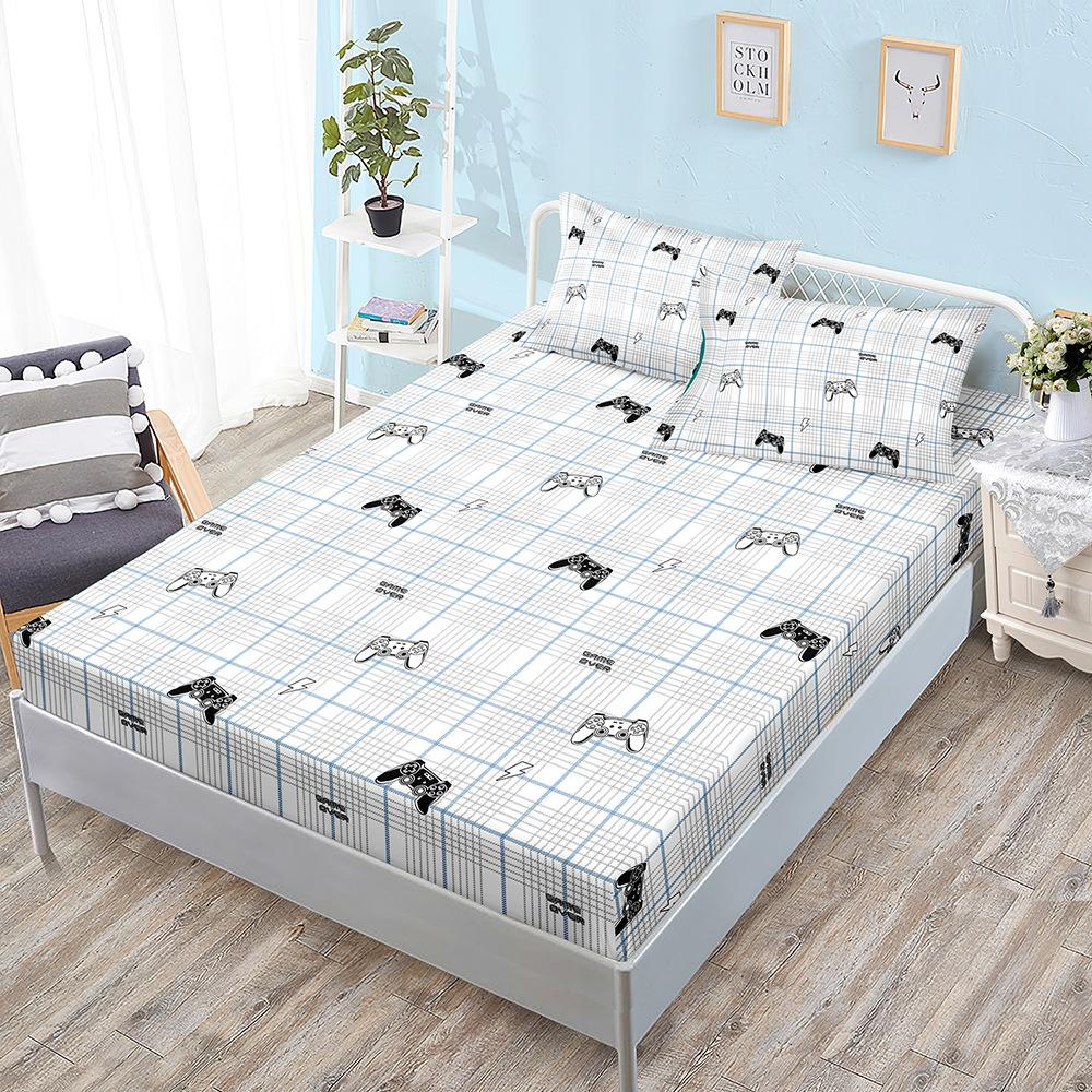 Dazzling Black Gamepad Three-Piece Mattress Kit, Mattress Cover, Mattress Protective Cover