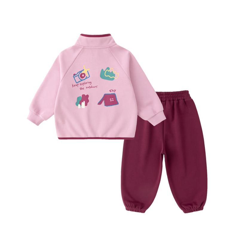 Girls' Cute Autumn Sweatshirt & Pants Set