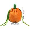 New Halloween Pumpkin Candy Bag Orange Festival Decoration Gift Bags Velvet Party Decor Trick Or Treat Kids