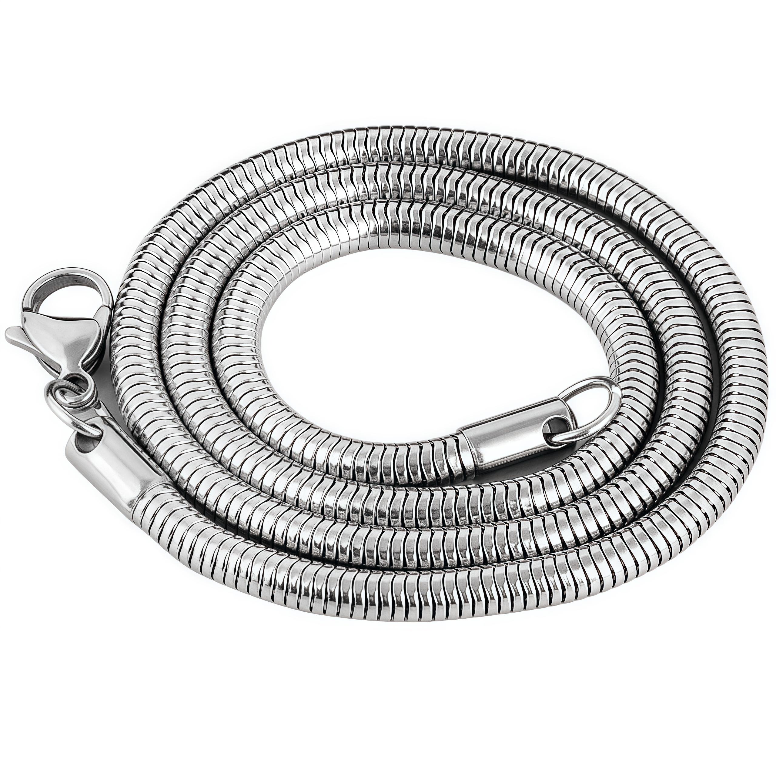 Collana Catena Serpente Trendsmax In Acciaio Inox Placcato Oro – Lunghezza 22 Pollici
