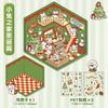 Kawaii 3D Landscaping Stickers Cartoon Miniature Scene Visual Stacking Three-dimensional Stickers Christmas Gift For Ren