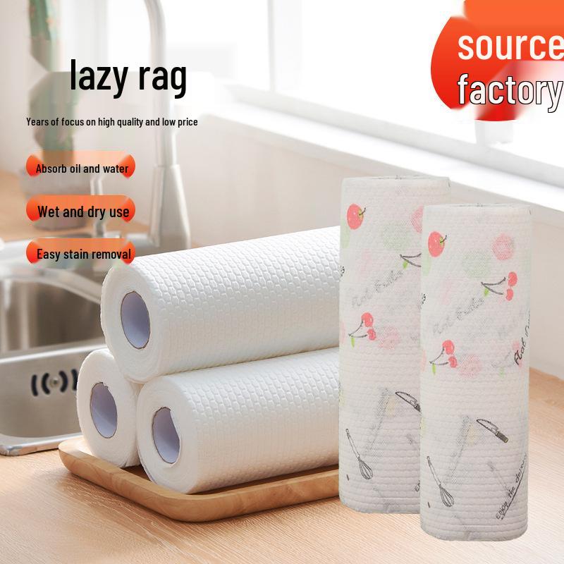 Lazy Cloth Dual-Use Disposable Kitchen Cleaning Dishcloth for Oil and Stain Removal