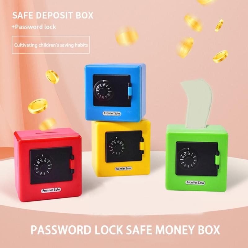 Piccoli Salvadanai per Ragazzi, Bambine Bambini Cassaforte Password Scatola Risparmio Denaro Portamonete Contanti Salvadanai Giocattolo Regalo di Compleanno