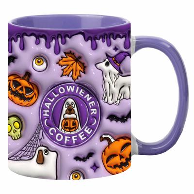 Keramik Kaffee Mark Becher Halloween Kürbis