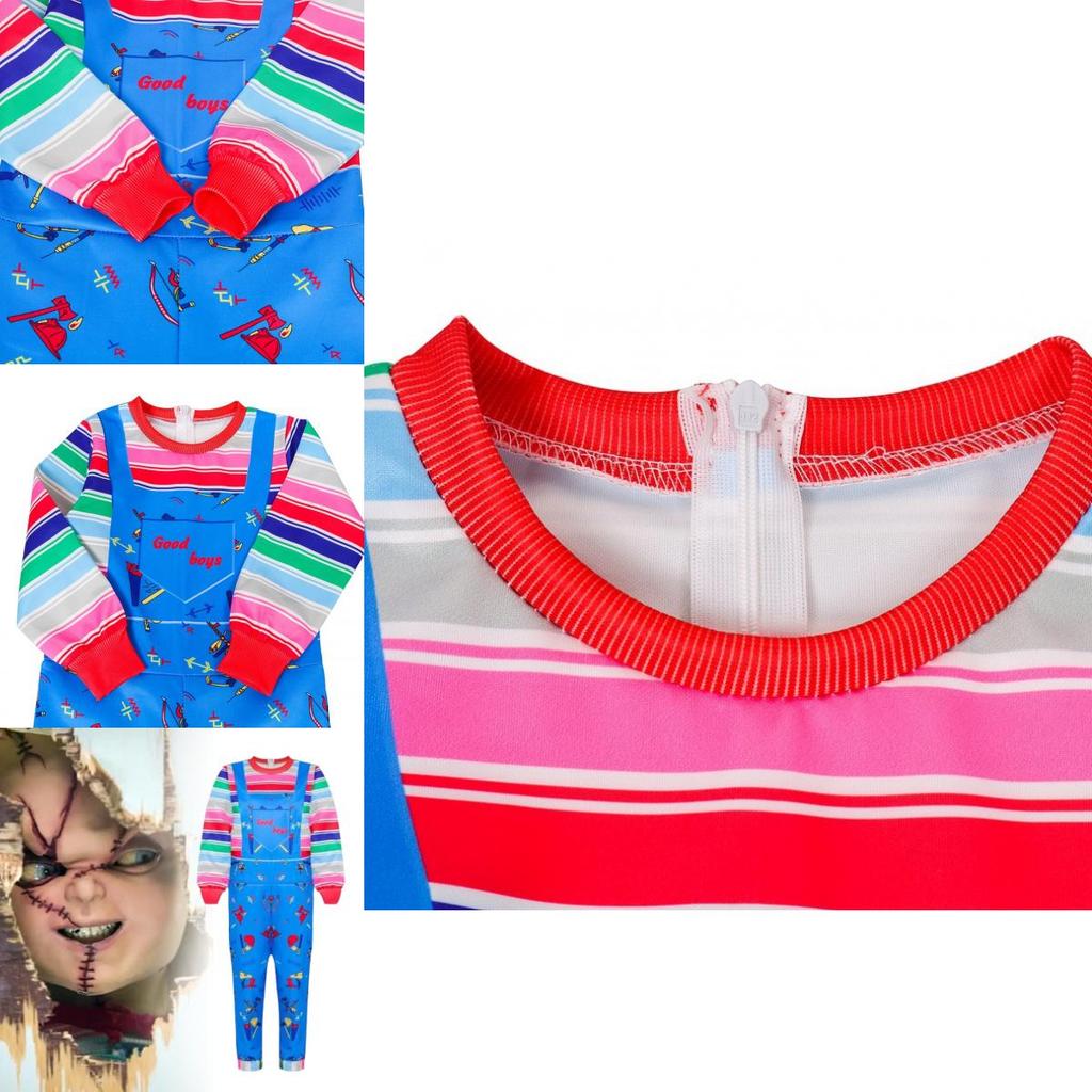 Childs Play Costume For Kids With Cartoon Design And Soft Fabric For Halloween
