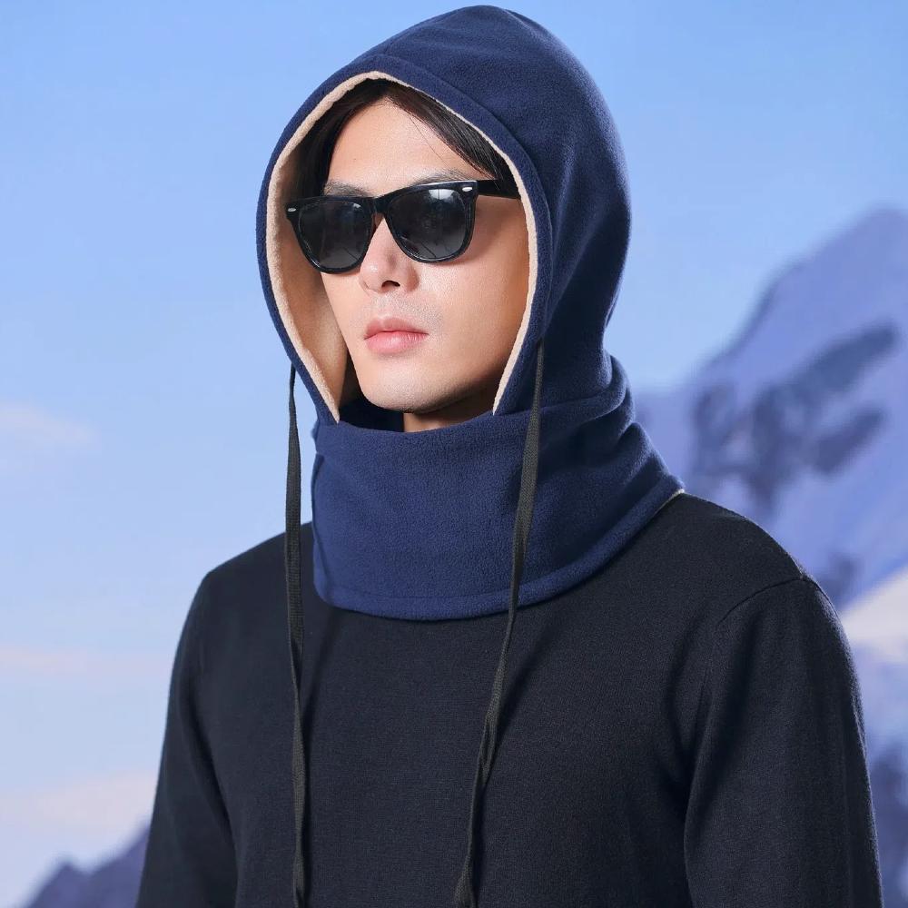 New Style Unisex Winter Warm Balaclava Hat With Mask Neck Protection Windproof Cap Fur Warm Hat For Men Women Winter Hat