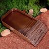 Ornaments Plastic Reptile Water Dish Square Ladder Climbing Turtle Bath Basin with Ramp Multi-functional Bathing Pool Amphibians