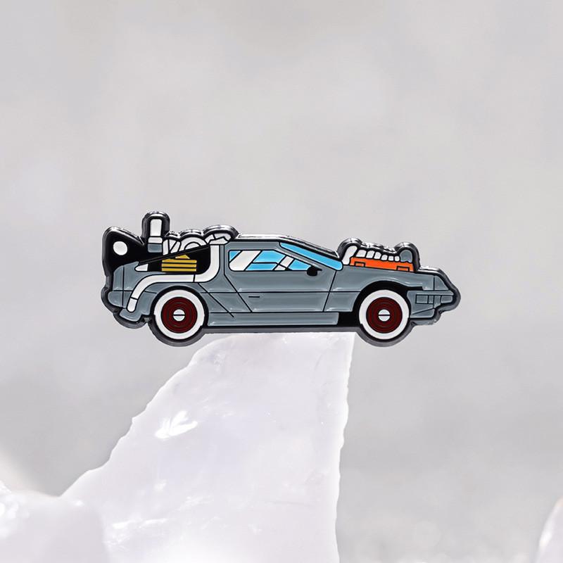 Unique Cartoon Car Design Alloy Brooch Pin Decorative Accessory For Bags And Apparel