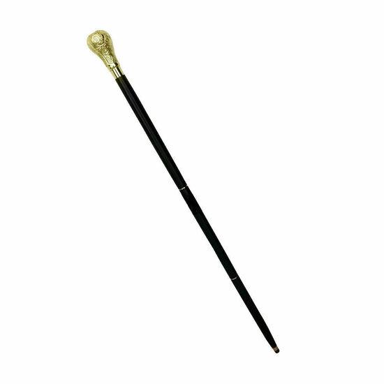 Antique Style Victorian Vintage Designer Brass Handle Cane Wooden Walking Stick