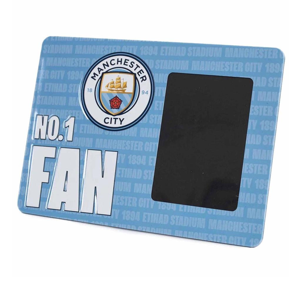Manchester City FC No.1 Fan Metal Embossed Photo Frame