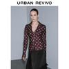 UR 2026 Spring Women's Polka Dot Lace-Trim Blouse