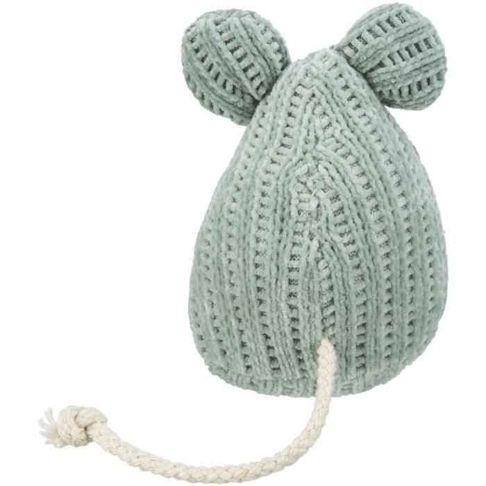 Jouet pour chat - Trixie - Souris en tissu - Set de 4 - Couleur verte - Utilisation intérieure