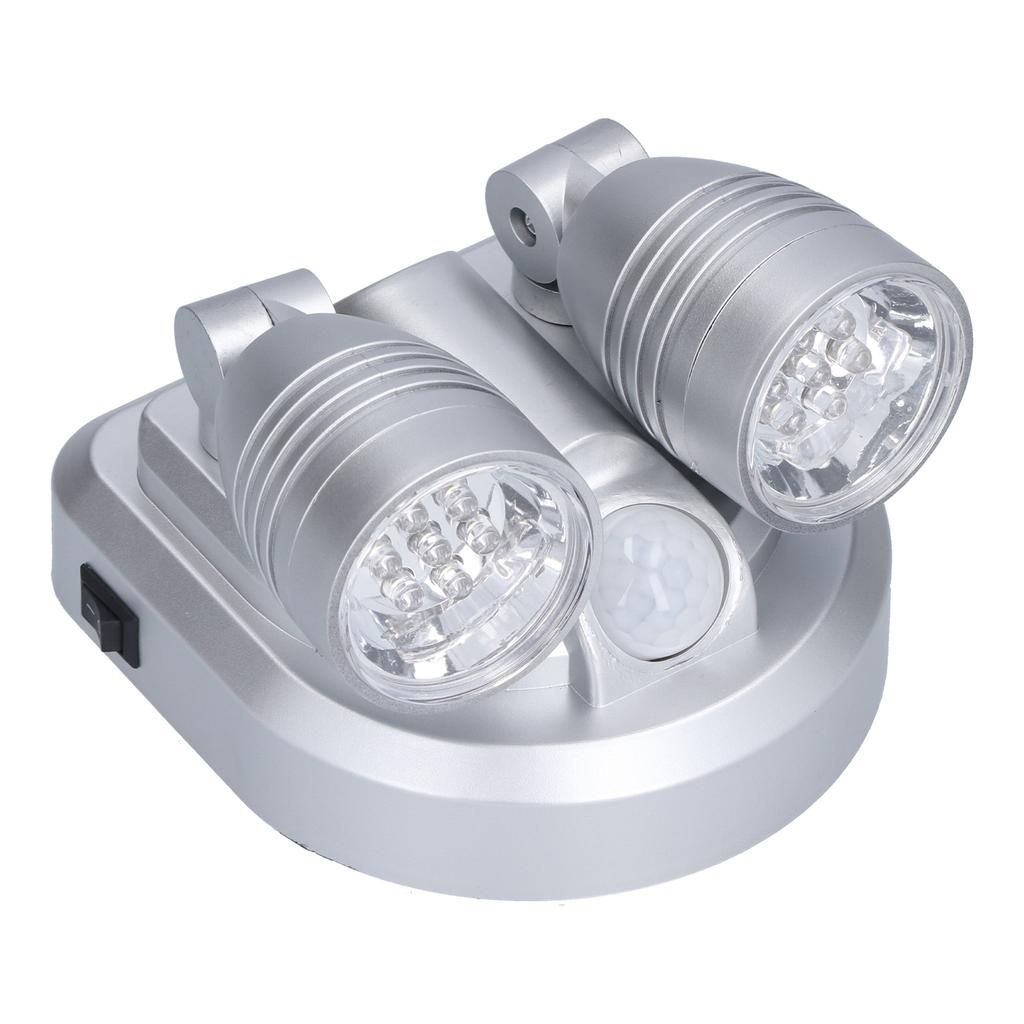 Adjustable Sensor Light Double Head Infrared Induction Motion Sensor Lamp LED Night Light