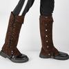 Cross Gabriel Sud Medieval Gaiter Boots - Renaissance Cosplay Shoe Covers