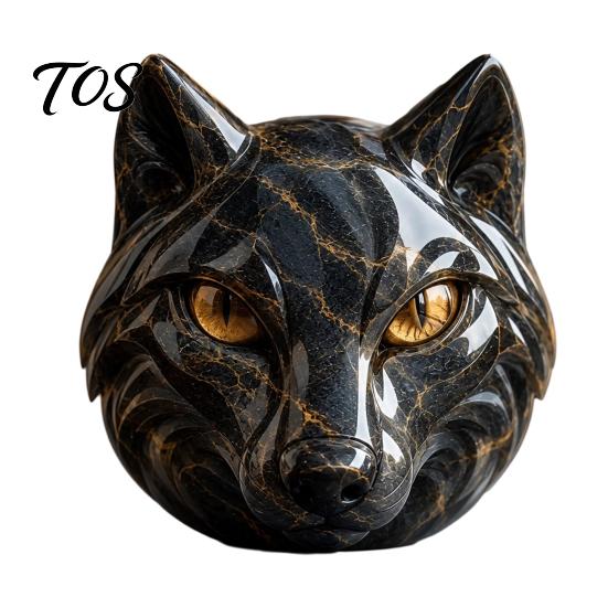 Meaningful Birthday Gifts for Collectors Resin Animal Head Sculpture, Guardian Dragon/Lion/Owl/Wolf Statues, Gothic Interior Decorations Figurine