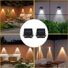 2/4pcs Solar Wall Light LED Fence Lamp Outdoor Garden Waterproof Lighting Warmlight for Courtyard Exterior Wall Decorative Light