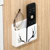 Durable Deer Antler Remote Control Holder No Punching Required Wall Mounted Rack Shelf Wall Storage Adhesive Phone Storage Rack