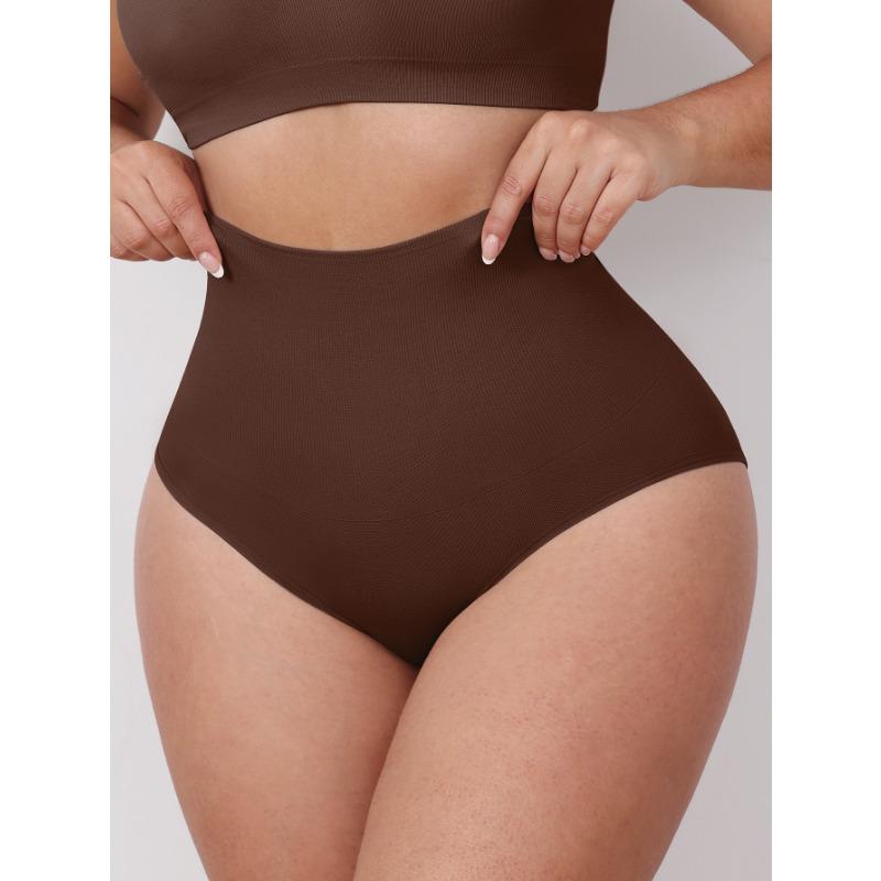 Women High Waisted Seamless Tummy Control Butt Lifting Body Shaping Briefs
