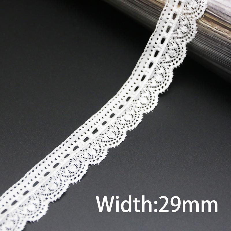 (5 Meters/lot) White Elastic Lace Fabric Underwear Stretch Laces Trim DIY Crafts Sewing
