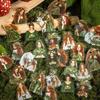 Forest Fantasy Stickers: Retro Scenery for DIY Journals and Collages
