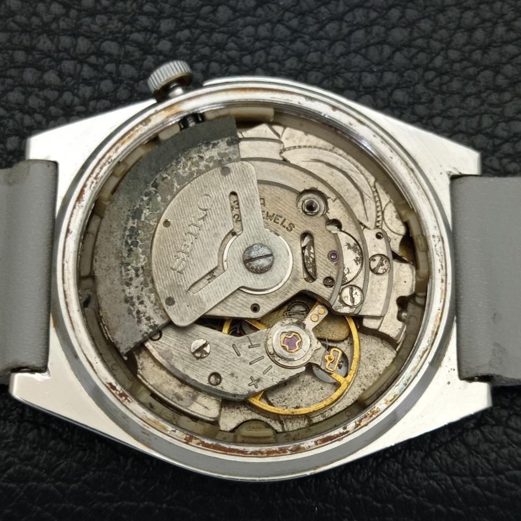 Seiko 5 AUTOMATIC JAPAN VINTAGE 6319A MENS ARABIC BLACK DIAL WATCH A702530-1