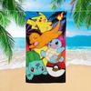Pokémon Pikachu Charmander Beach Towel Microfiber Quick Dry Flat Print Large Bath Towel For Kids Adults Pool Travel