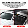 AABHE1 Car Windshield Cover Anti-Heat Decorative Film Fit For Chevrolet Silverado Impala Malibu Equinox Cruze Camaro Blazer Spark Aveo