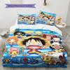 Luffy D 3pcs Bedding Set, Digital Printed Duvet Cover, No Insert, Kids Gift, Large Size -HYQ53