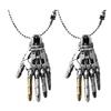 Steampunk-halskjede Legeringshalskjede med mekanisk bionisk håndanheng Robotsmykker Gave til menn og kvinner Cyberpunk-entusiaster