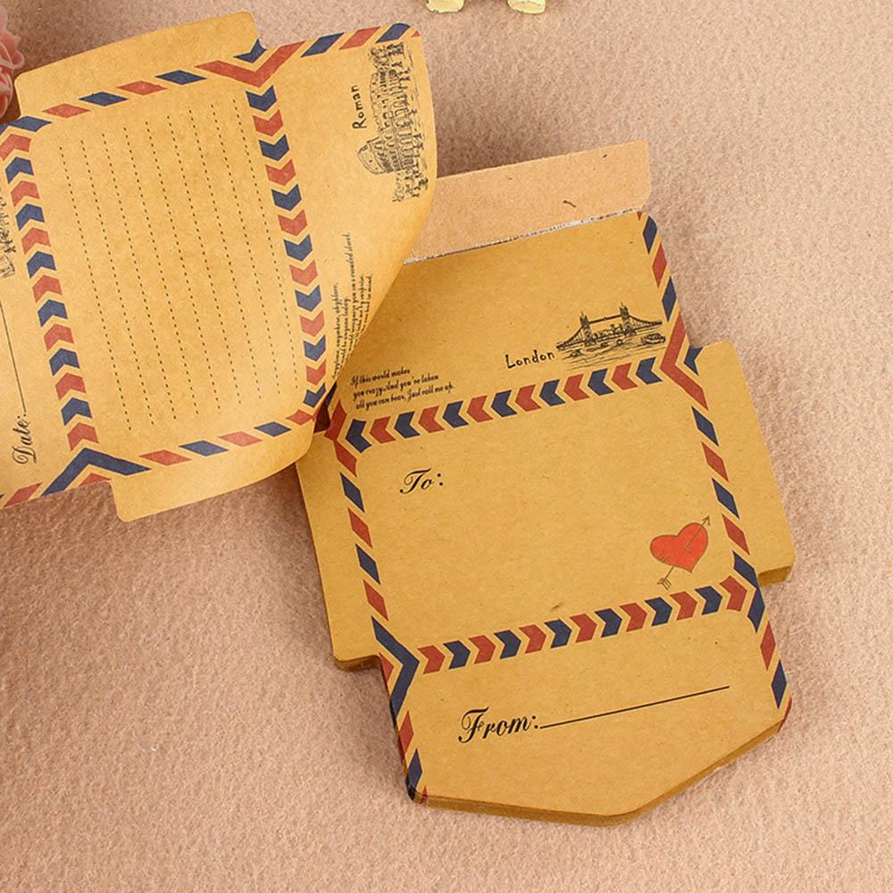 Vintage Kraft Paper Student Stationery Memo Pad Writing Pads Notepad Envelope