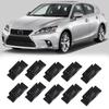 10Pcs Car Roof Drip Molding Retainer Clip Replacement Set 75561-52040, 7556152040 for Toyota Camry Corolla Lexus Scion