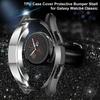 TPU Protective Case Compatible for Samsung Galaxy Watch4 Classic 42mm Hollow Soft TPU Case Electroplating Protection