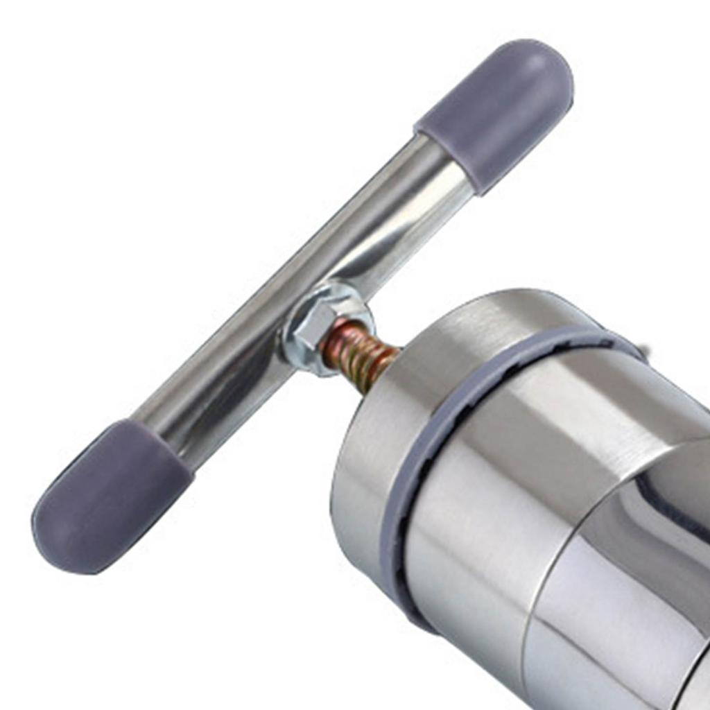 Manuell presse pastamaskin rustfritt stål håndvridningsmaskin for nudler med 5 nudelformer