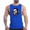 Sommer Herren Fitness Outdoor Sport Rundhalsweste Totenkopfmuster 2D Gedruckt Jugend Trend Atmungsaktives Ärmelloses Shirt