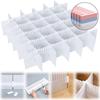 1/5/10Pcs Diy Cutting Drawer Dividers Combination Partition Board Space-Saving Wardrobe Closet Separator For Underwear Socks