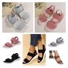 Stylish Fish-mouth Casual Sandals With Elastic Strap For Women Characters)