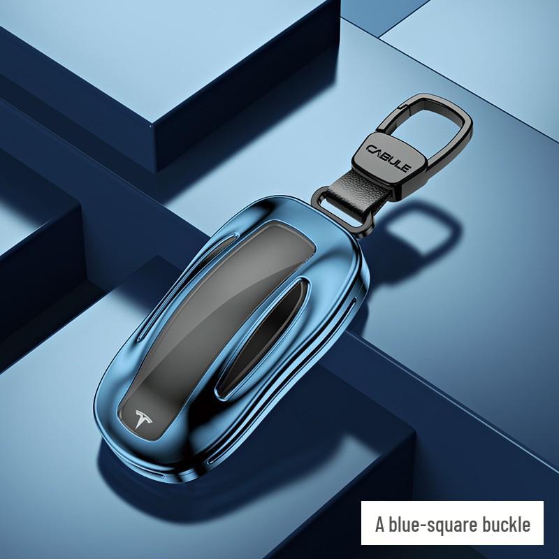 Tesla X & Model S Key Cover: Aluminum Alloy with Leather Rope