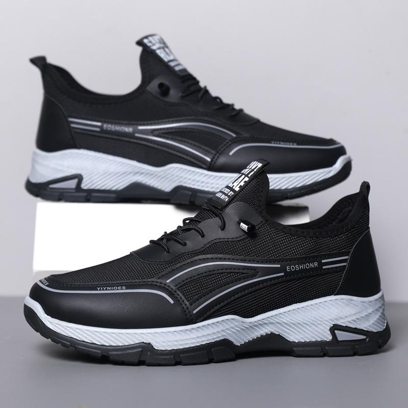 Men s shoes spring new mesh breathable men s shoes sneakers platform outdoor hiking shoes 39
