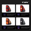 LED Flowing Water Taillight Assembly for 2015-2025 Toyota Hilux REVO