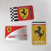 Aluminum Car Sticker For Ferrari Logo Teams SJ Scuderia Decal Cover Badge Auto Stickers Supplies Replacement Car Styling Decal